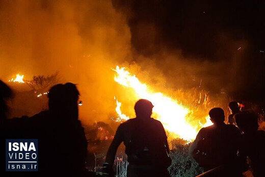 آتش سوزی در ضلع شرقی پلاسکو