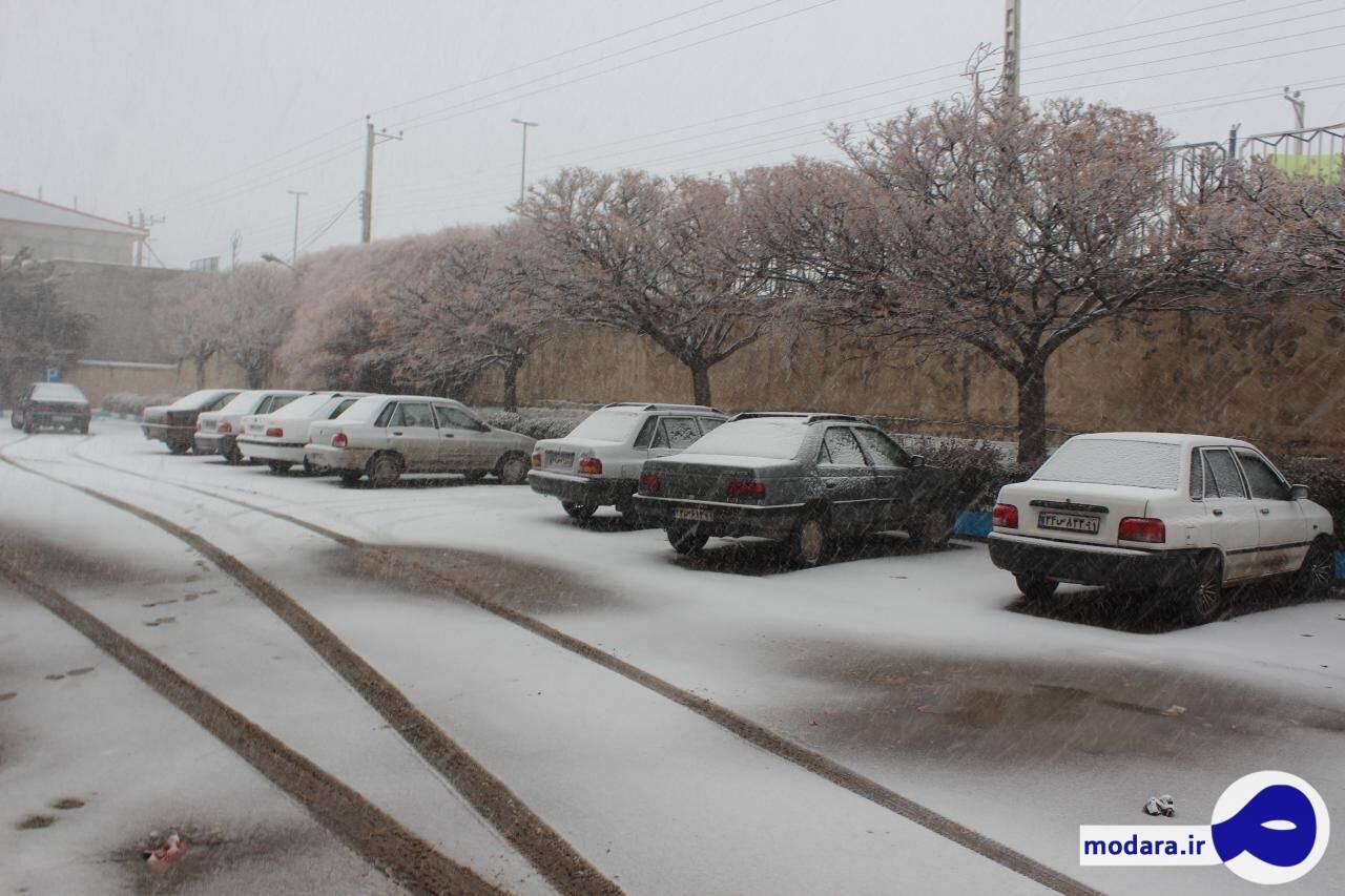 فیلم بارش برف بهاری در تهران