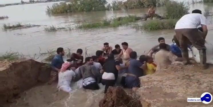 تقدیر جهانگیری از تشکیل سیل‌بند انسانی در دهلاویه