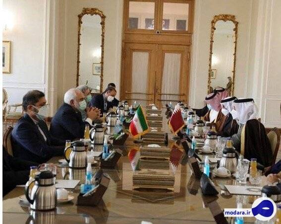 وزیر خارجه قطر با ظریف دیدار کرد