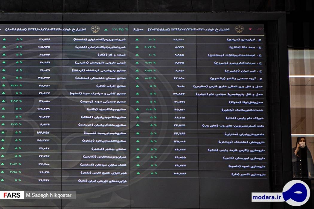 شاخص کل بورس تهران رشد کرد