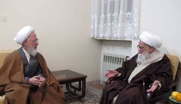 آیت الله جوادی آملی به دیدار آیت الله صافی گلپایگانی رفت