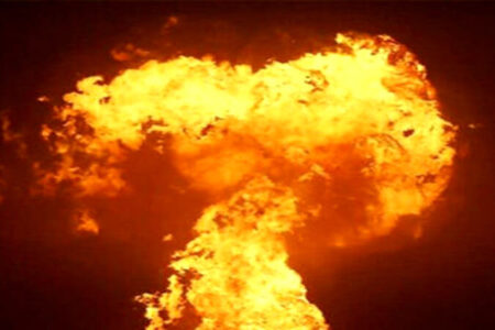 فیلم انفجار گاز مایع در یک واحد صنعتی دماوند