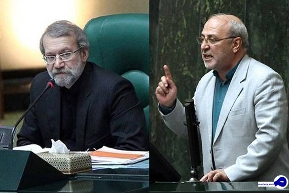 «حاجی‌دلیگانی» در مجلس گرد و خاک به پا کرد! لاریجانی جوابش را داد