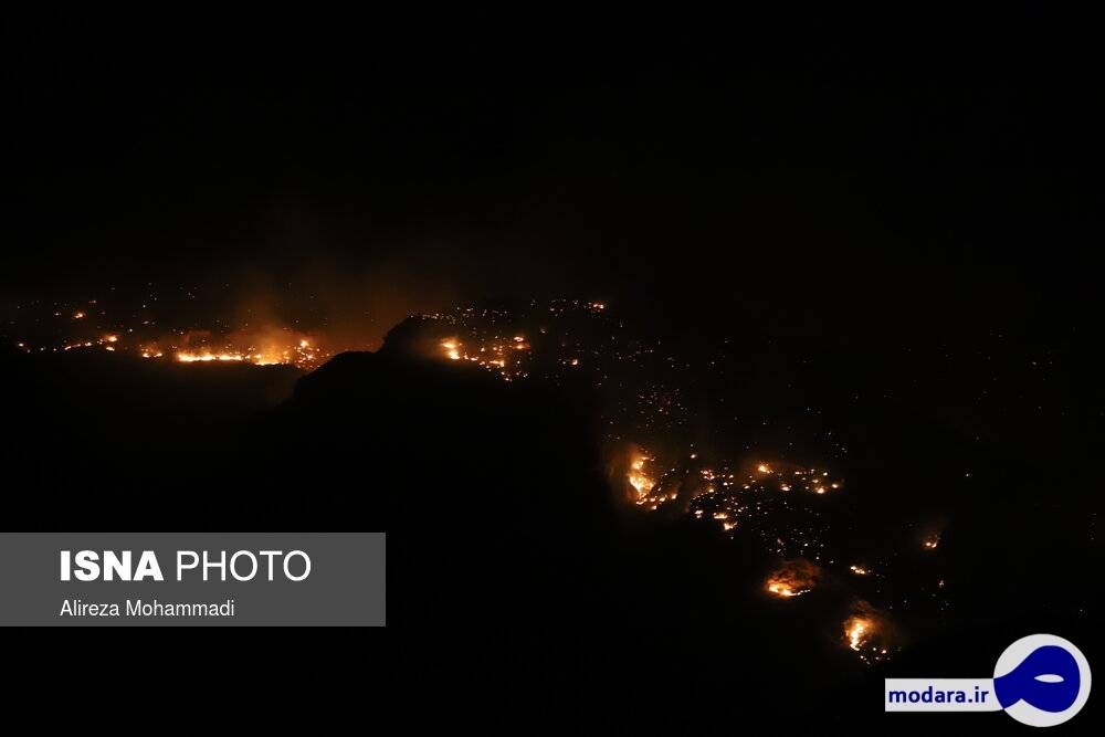 تصاویر آتش سوزی جنگل های زاگرس