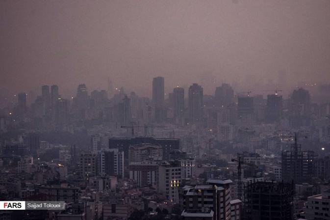 تصاویر آلودگی هوا در تهران