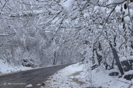 بارش ۶۵سانتی‌ برف در گیلان