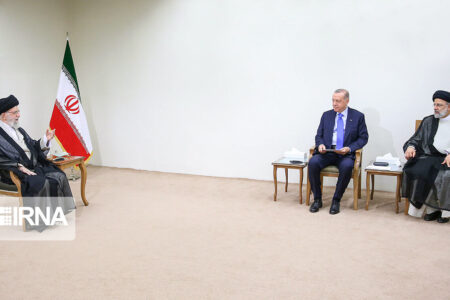 آیت‌الله خامنه‌ای در دیدار با اردوغان: از بازگشت قره‌باغ به آذربایجان خوشحال هستیم