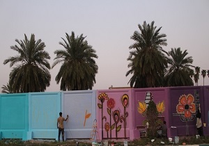 آغاز اجرای نقاشی دیواری در سطح شهر اهواز