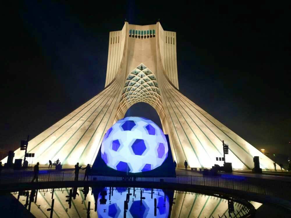تهران به رنگ جام جهانی در آمد
