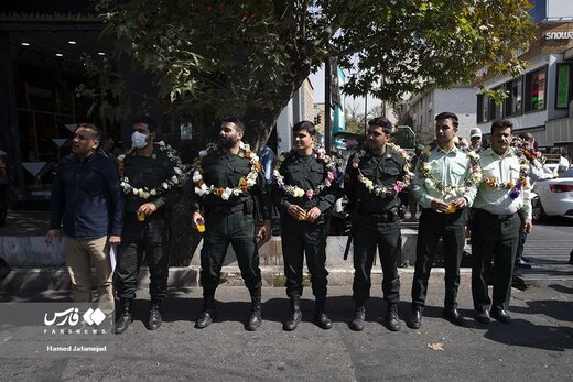 حضور پر شمار پلیس در نقاطی از تهران بعد از بازی ایران و آمریکا