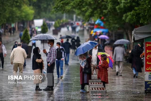 بارش باران و کاهش دما در ۲۷ استان