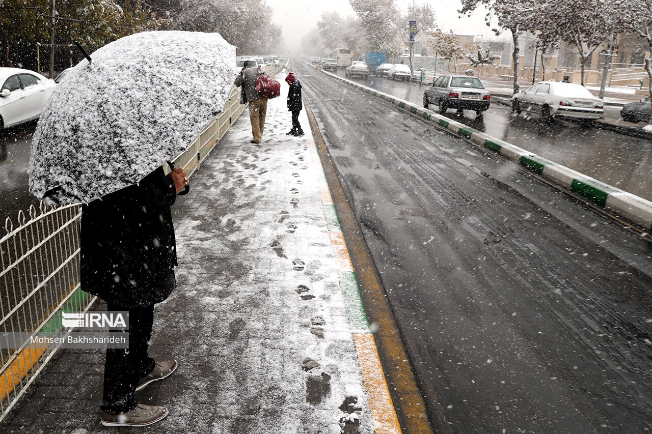 بارش‌ برف و باران در بیش از ۱۰ استان از امروز