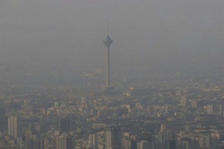 هوای تهران با شاخص آلودگی ۱۵۷ دوباره در وضعیت قرمز قرار گرفت