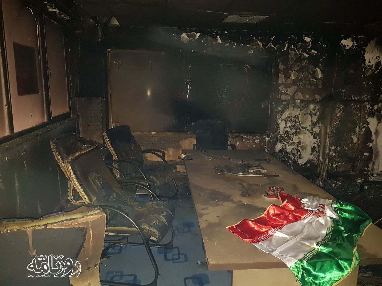 جزئیات دقیق‌تر از آتش‌سوزی دفتر بسیج دانشجویی دانشگاه شریف