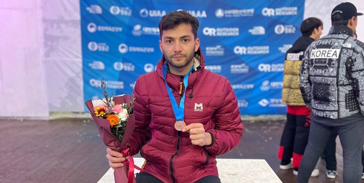 مدال نقره یخ‌نورد اصفهانی در جام جهانی سوئیس