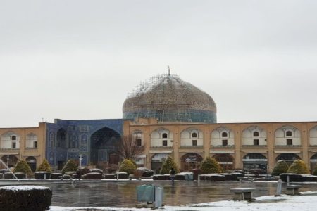 پایش بناهای تاریخی اصفهان پس از بارش سنگین برف