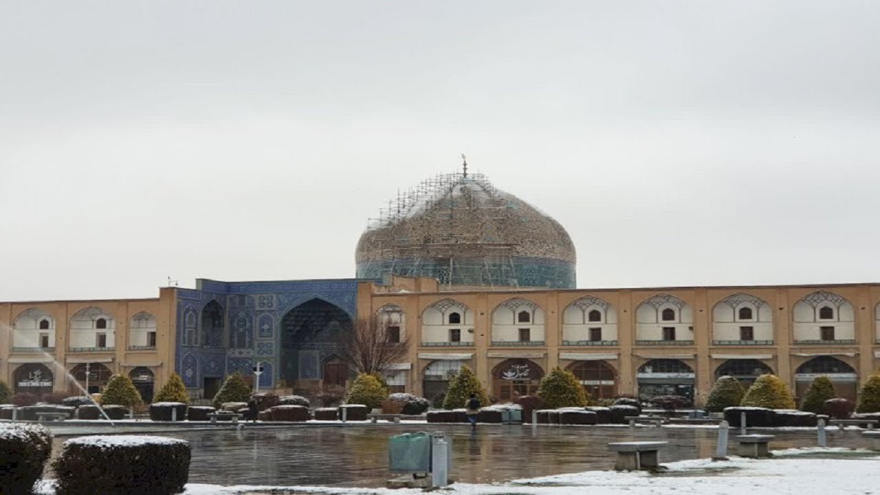 پایش بناهای تاریخی اصفهان پس از بارش سنگین برف