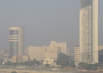 هوای ناسالم برای گروه‌های حساس در دو شهر خوزستان