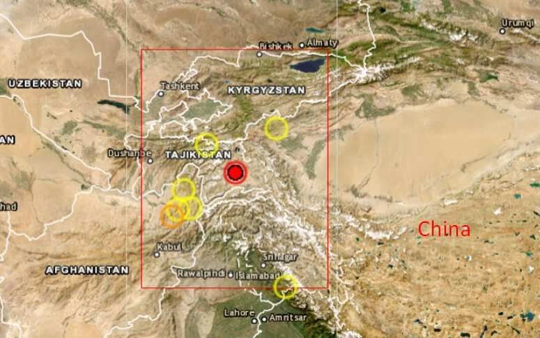 زمین‌لرزه با شدت ۷.۳ ریشتر شرق تاجیکستان را لرزاند