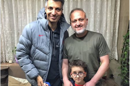 عادل فردوسی‌پور به دیدن احسان پیربرناش رفت/ تصاویر
