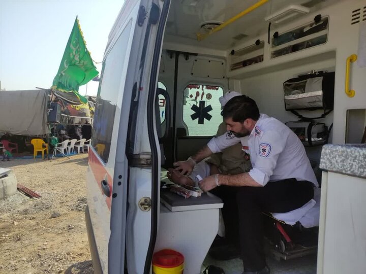 امدادرسانی به ۲۵۰ نفر در مرز چذابه توسط اورژانس اصفهان