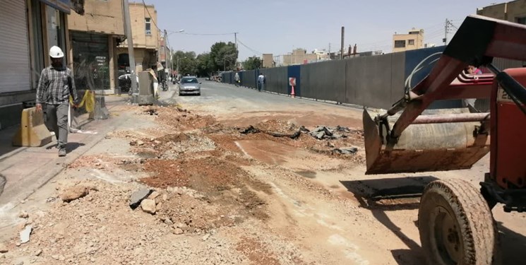 اتمام عملیات خاکریزی و بتن‌ریزی محل ریزش تونل مترو اصفهان