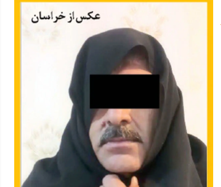 سارق سبیل کلفت با چادر زنانه در مشهد دستگیر شد