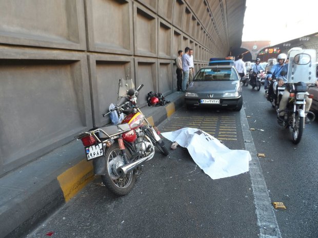 فوت راننده موتورسیکلت در خیابان طیب اصفهان