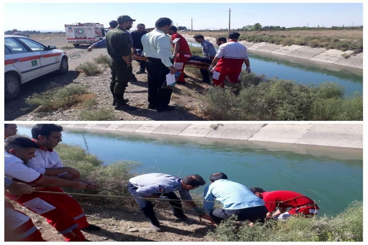 کشف جسد جوان غرق شده بعد از ۲ روز در کانال آبی در اصفهان