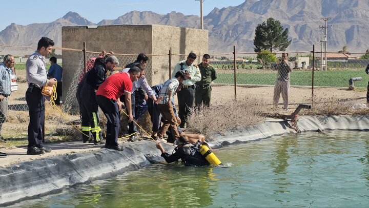 غرق شدگی جوان ۱۸ ساله در استخر ذخیره آب کشاورزی در اصفهان