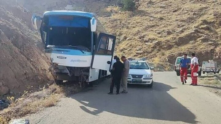 حادثه هولناک برای یک اتوبوس در شیراز