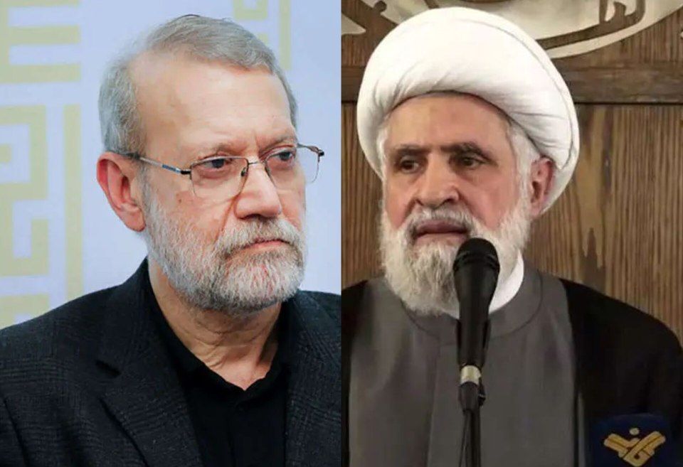 دیدار علی لاریجانی و شیخ نعیم قاسم/ دبیر شورای عالی امنیت ملی: ایران آماده حمایت از لبنان و مقاومت آن در تمام سطوح است