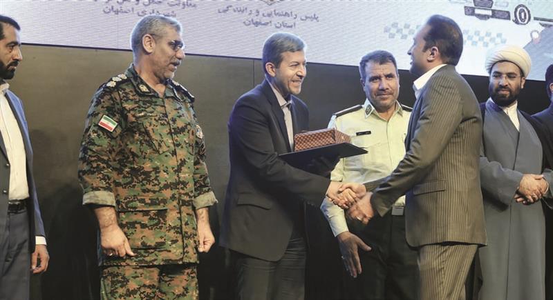 تجلیل از شرکت توکاسبز به‌عنوان واحد نمونه ترافیکی استان اصفهان