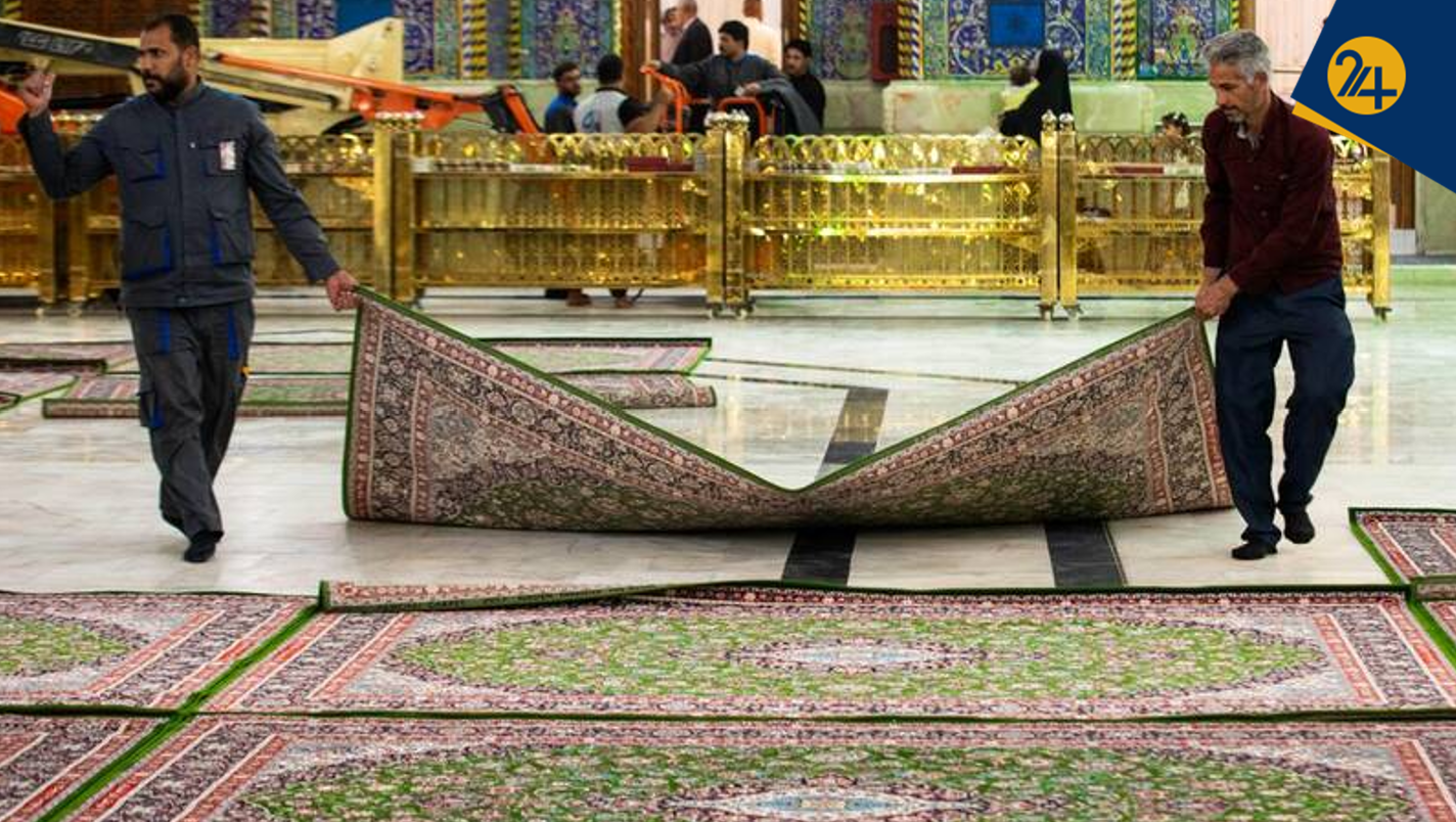 پشت پرده شایعه دستور آیت الله سیستانی برای جمع کردن فرش‌های وقفی حرم امام حسین چه بود؟
