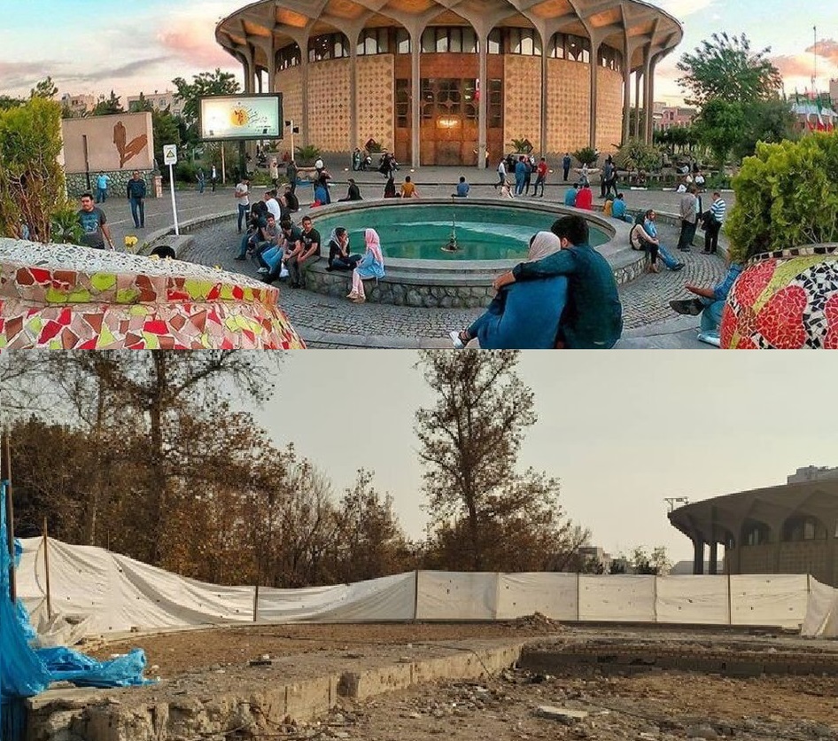 زاکانی، حوض تئاتر شهر را با خاک یکسان کرد