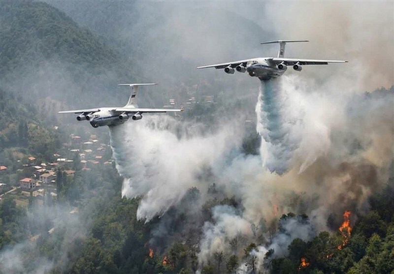 استاندار مازندران: آتش‌سوزی جنگل‌های الیت کنترل شد؛ لکه‌گیری در حال انجام است