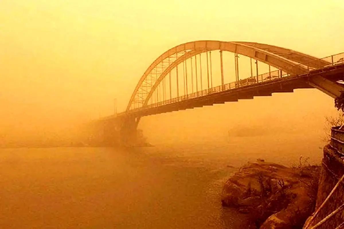 سامانه پایش کیفی هوا: هوای ۱۸ شهر خوزستان در وضعیت قرمز و نارنجی قرار گرفت