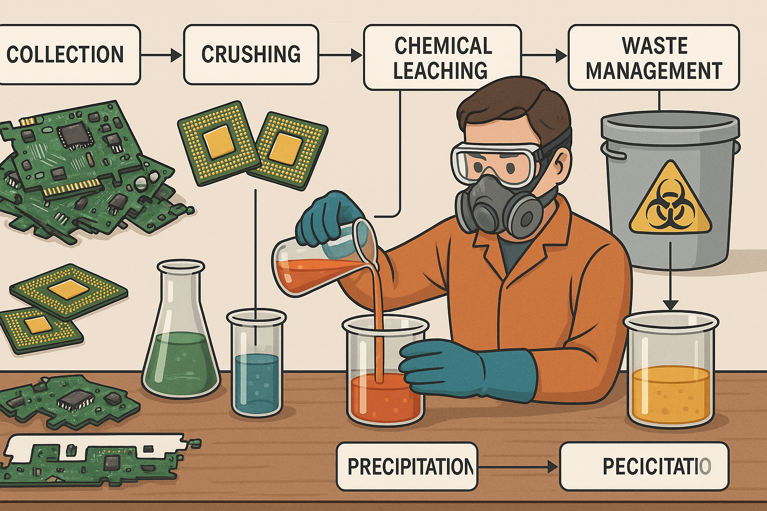 روش‌های استخراج طلا از بردهای الکترونیکی