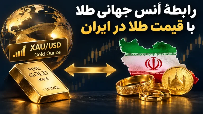 رابطهٔ انس جهانی طلا با قیمت طلا در ایران