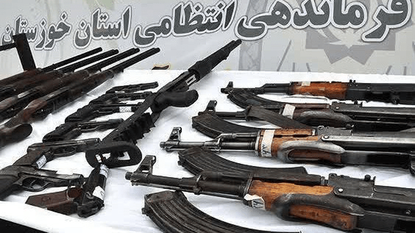 کشف ۲۲۲ قبضه سلاح غیرمجاز در خوزستان
